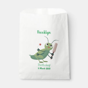 Sachets En Papier Illustration d'un insecte du cricket vert mou