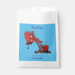 Sachets En Papier Illustration d'une pelle à vapeur rouge mou