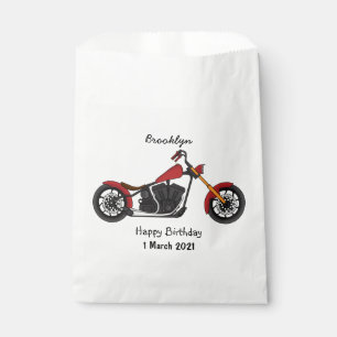 Sachets En Papier Illustration motocyclette de style hélicoïdal