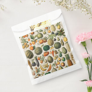 Sachets En Papier Illustration scientifique végétale des fruits