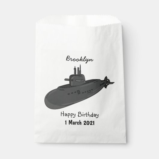 Sachets En Papier Illustration sous-marine (Devant)