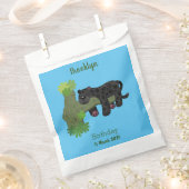 Sachets En Papier Image de dessin animé de chat en panthère noire ja (Coupé)