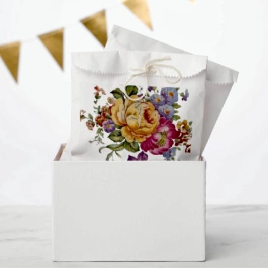 Sachets En Papier Imaginaire floral