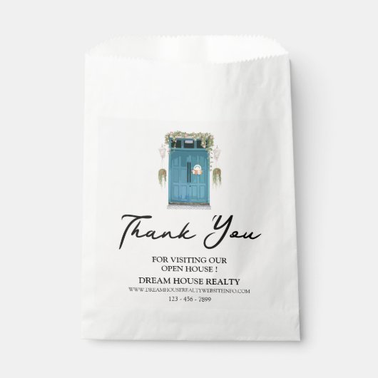 Sachets En Papier Immobilier Realtor Open House Goodie (Devant)