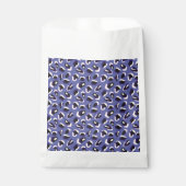 Sachets En Papier Impression d'animal abstrait violet (Devant)