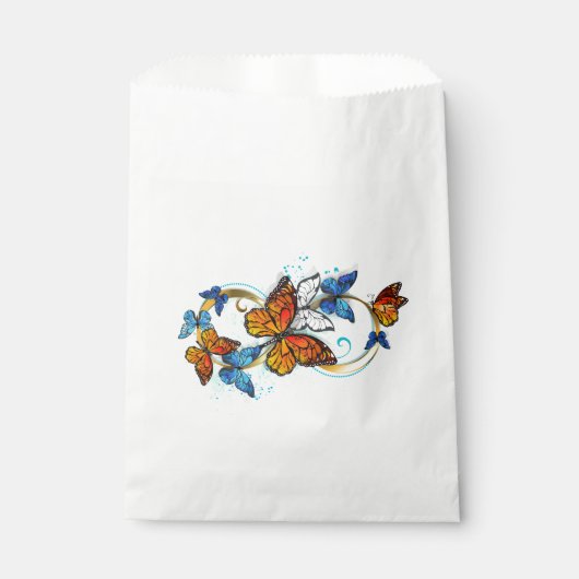 Sachets En Papier Infinité de papillons monarques (Devant)