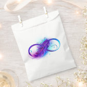 Sachets En Papier Infinity with purple feather (Coupé)