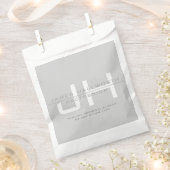 Sachets En Papier Initiales monogrammes modernes (ou autre texte) Gr (Coupé)
