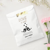 Sachets En Papier Inséparables L'amour est Merci doux mariage (Scellé)
