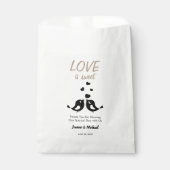 Sachets En Papier Inséparables L'amour est Merci doux mariage (Devant)