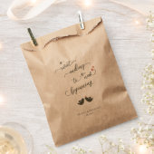 Sachets En Papier Inséparables mariage Favor sac (Coupé)