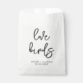 Sachets En Papier inséparables semences fleurs sauvages mariage conf (Devant)