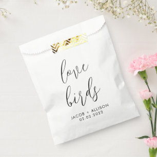 Sachets En Papier inséparables semences fleurs sauvages mariage conf