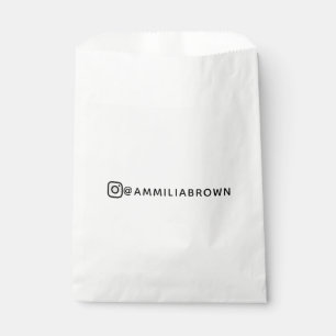 Sachets En Papier Instagram Favor   Conception personnalisée avec vo