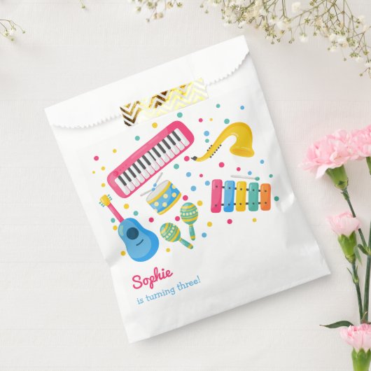 Sachets En Papier Instruments de musique anniversaire de enfant (Scellé)