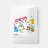 Sachets En Papier Instruments de musique anniversaire de enfant (Devant)