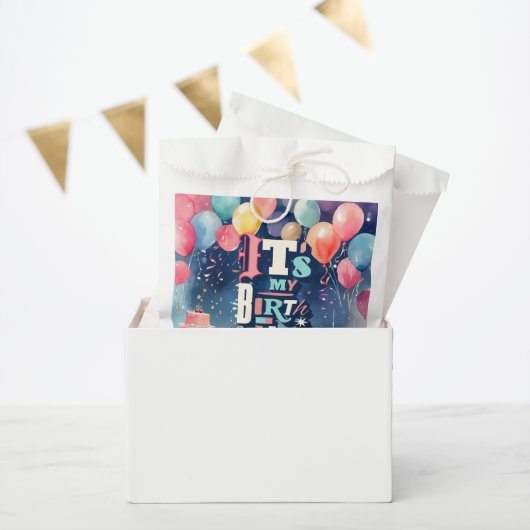Sachets En Papier Invitation de fête d'anniversaire (Fête)