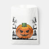 Sachets En Papier Invitation d'Halloween modifiable, fête d'Hallowee (Devant)