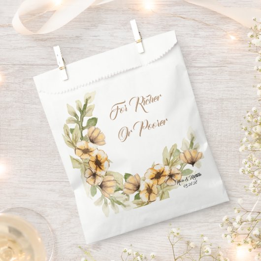 Sachets En Papier Invité mariage (Coupé)