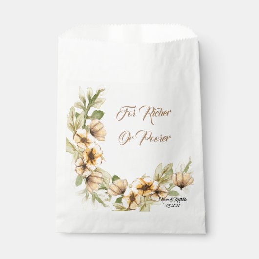 Sachets En Papier Invité mariage (Devant)