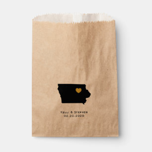 Sachets En Papier Iowa Mariage Favor Treat Sacks, Sacs-cadeaux
