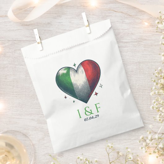 Sachets En Papier Italie Mariage en couple (Coupé)