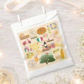 Sachets En Papier Italie Symboles Amateurs de voyage (Coupé)