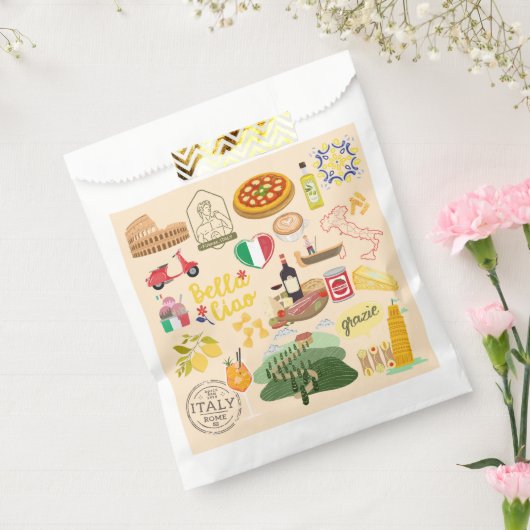 Sachets En Papier Italie Symboles Amateurs de voyage (Scellé)