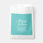 Sachets En Papier Ivory Always & Forever Wedding Favor Bags (Devant)