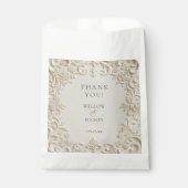 Sachets En Papier Ivory Baroque Elegant Classic Wedding (Devant)