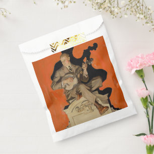 Sachets En Papier J.C. Leyendecker Joueur de banjo 1920 Art déco Art