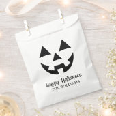 SACHETS EN PAPIER JACK-O'-LANTERN HAPPY HALLOWEEN FAMILLE NOM (Coupé)