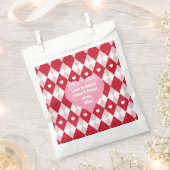 Sachets En Papier Jacquard de la Saint Valentin (Coupé)