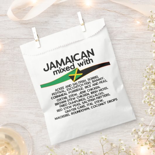 Sachets En Papier Jamaïcain Mélangé Avec La Jamaïque Fière (Coupé)