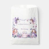 Sachets En Papier Jardin de Fée pourpre enchantée - Anniversaire (Devant)