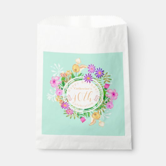 Sachets En Papier Jardin Floral (Devant)