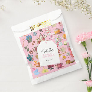 Sachets En Papier Jardin Floral Rose Rustique Fête de Thé Mariage
