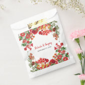 Sachets En Papier Jardin Floral Rouge Mariage de fleurs botaniques (Scellé)