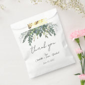 Sachets En Papier Jardin Foliage Nature Verdure Mariage Merci (Scellé)