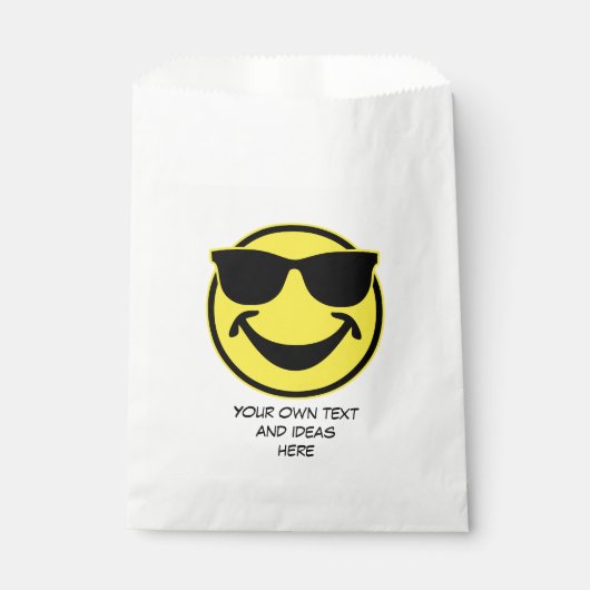 Sachets En Papier Jaune cool + votre dos. & idées (Devant)
