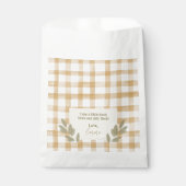 Sachets En Papier Jaune En vichy fête d'anniversaire (Devant)