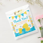 Sachets En Papier Jaune et Bleu Caoutchouc Ducky Polka Dot Baby show (Scellé)