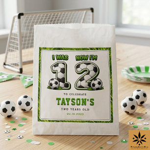 Sachets En Papier J'avais 1 ans maintenant j'en ai 2 Football – 2ème