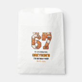 Sachets En Papier J'avais 6 ans maintenant j'ai 7 ans Basket-ball – (Devant)