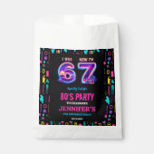 Sachets En Papier J'avais 6 ans Maintenant j'ai 7 ans Rétro Néon 7èm (Devant)