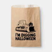 Sachets En Papier Je creuse Halloween Citrouille Tracteur Visage enf (Devant)