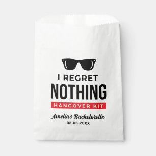 Sachets En Papier Je ne regrette rien Bachelorette Party Hangover Ki