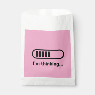 Sachets En Papier Je réfléchis... Barre de progression rose Minimali