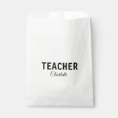 Sachets En Papier Je suis enseignant école Collegeajouter votre nom (Devant)