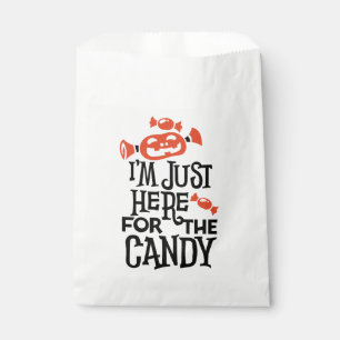 Sachets En Papier Je suis juste ici pour l'Halloween de bonbons
